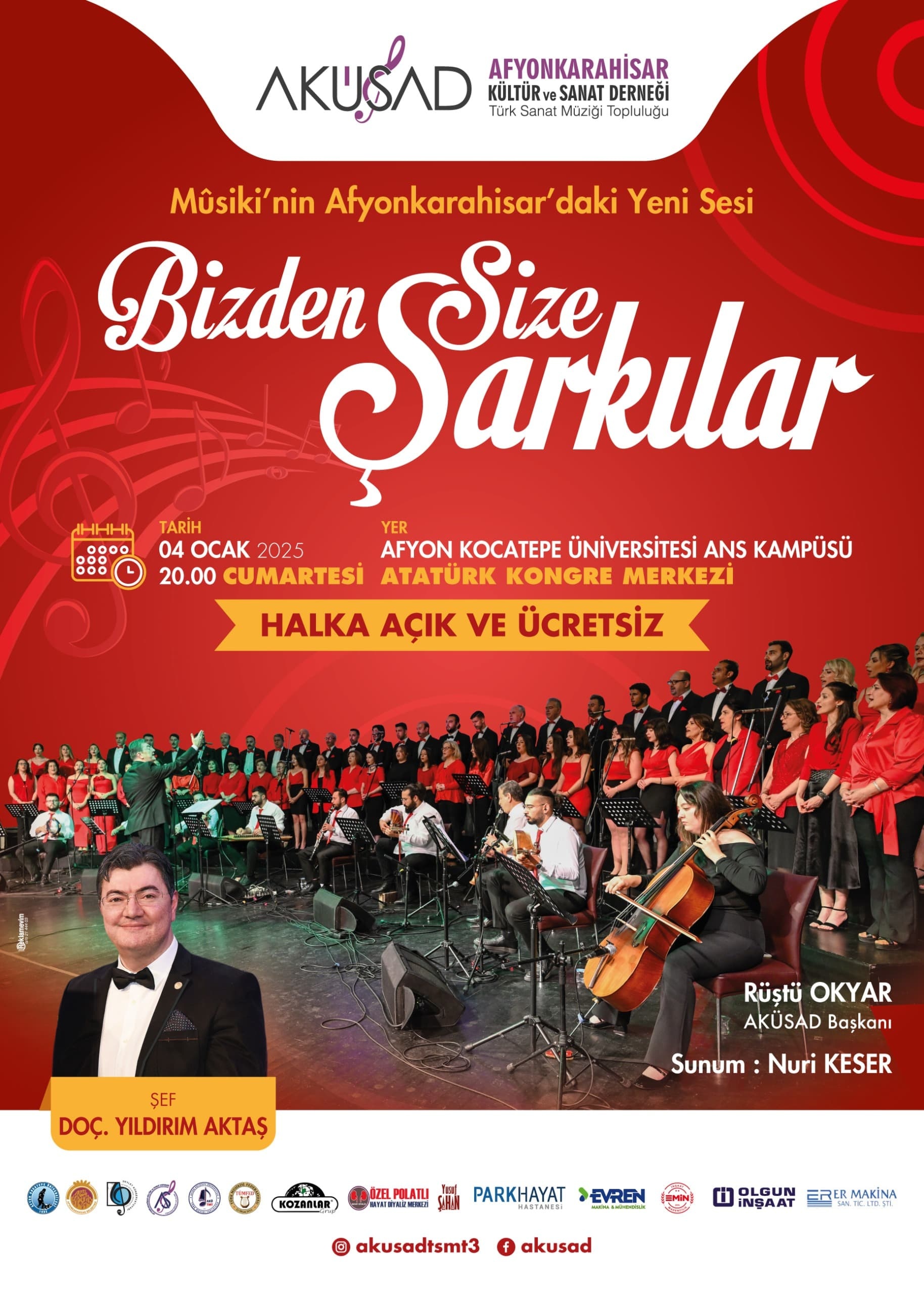 AKÜSAD Türk Sanat Müziği Topluluğu'ndan Unutulmaz Bir Konser
