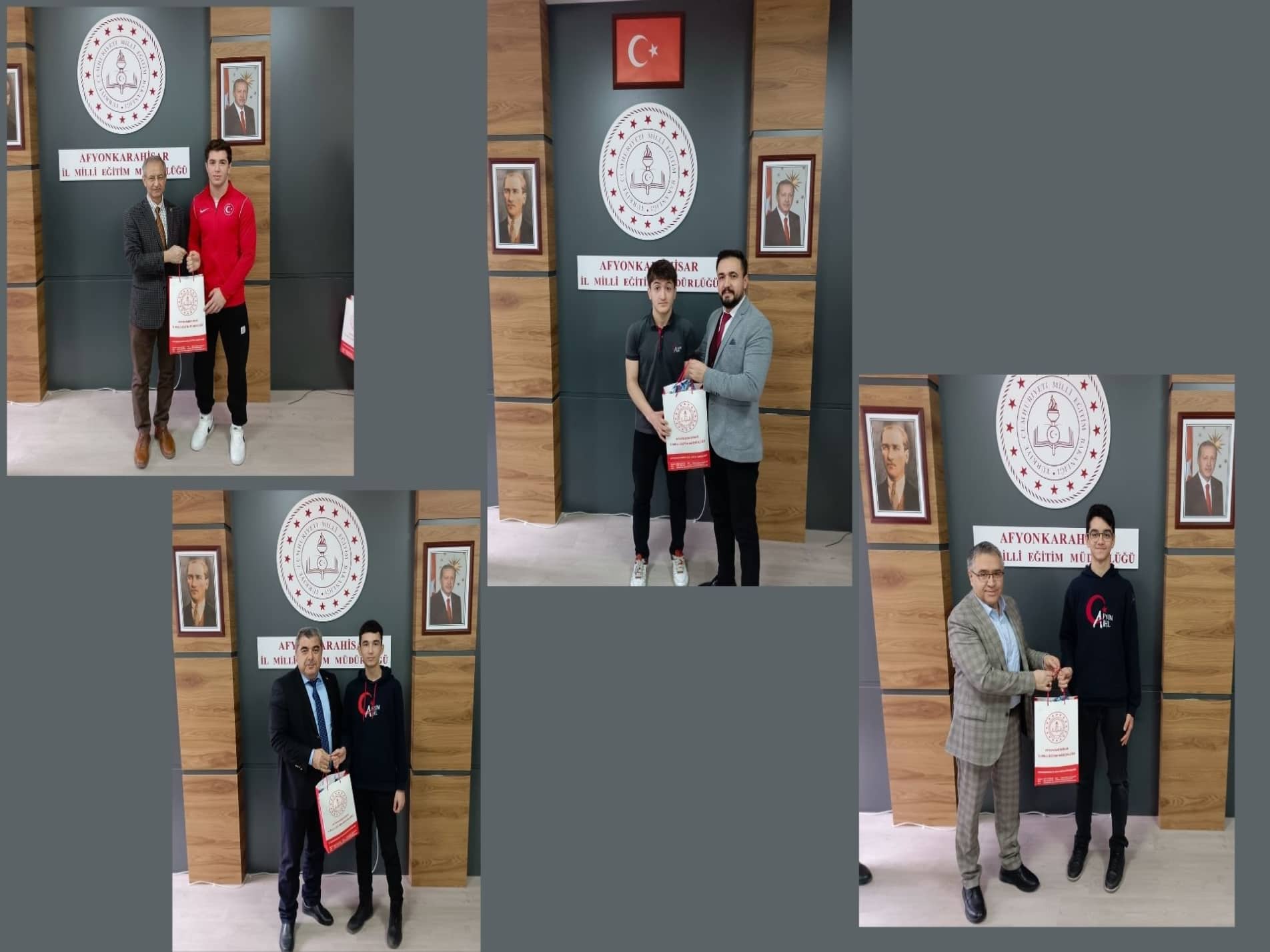 İl Birincileri ve Türkiye Şampiyonları, Müdür Sünnetci’yi Ziyaret Etti