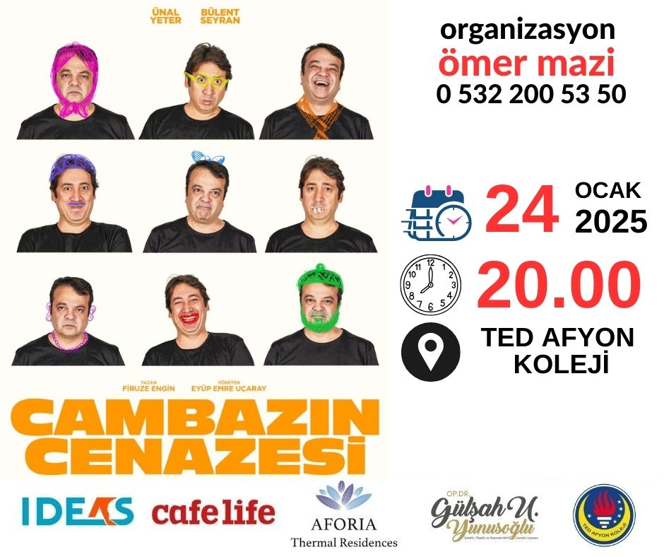 Cambaz Rasim'in Hikayesi Sahnede Canlanıyor: "Cambazın Cenazesi" 24 Ocak'ta TED Afyon Koleji'nde!