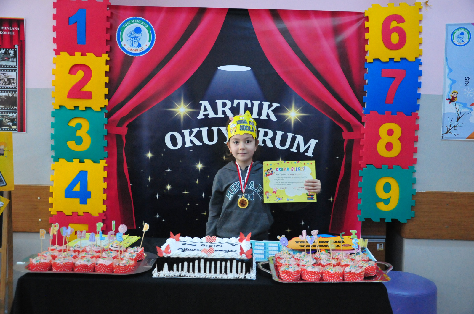 AFYONKARAHİSAR TOKİ MEVLANA İLKOKULU’NDA OKUMA BAŞARISI COŞKUYLA KUTLANDI