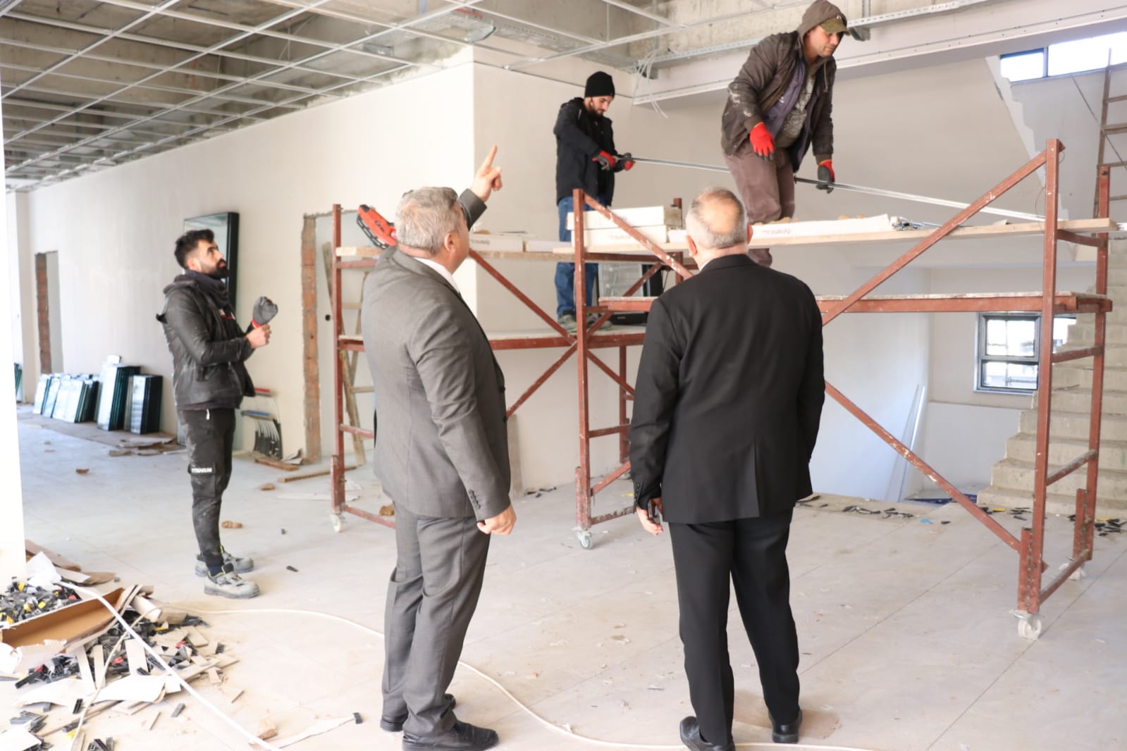 Okul İnşaatında Son Rötuşlar Müdür Sünnetci Yerinde İnceledi