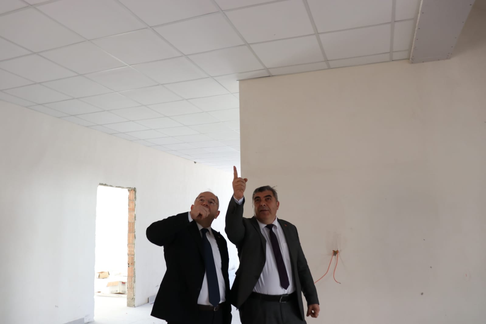Okul İnşaatında Son Rötuşlar Müdür Sünnetci Yerinde İnceledi