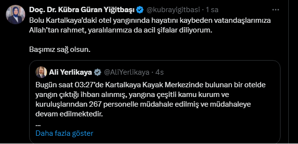Devlet Ana’dan  Taziye Mesajı Geldi
