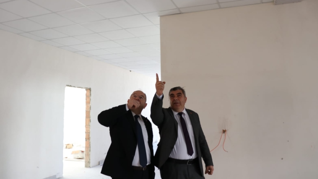 OKUL İNŞAATINDA ADIM ADIM SONA YAKLAŞILIYOR