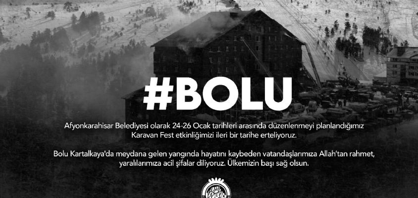Afyonkarahisar Belediyesi açıkladı: Karavan Fest Etkinliği Ertelendi
