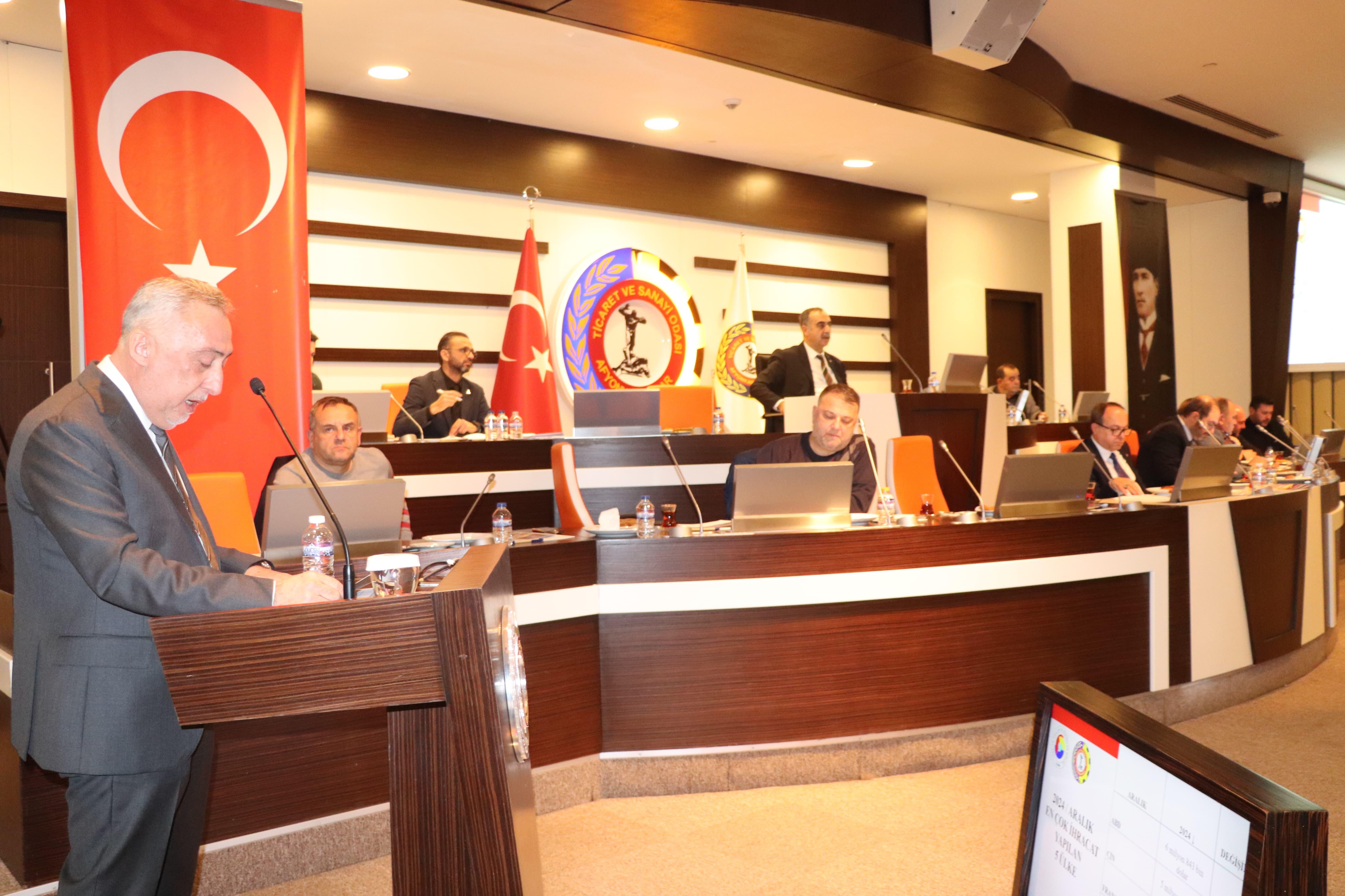 2025 Yılı Ocak Ayı ATSO Meclis Toplantısı Gerçekleşti