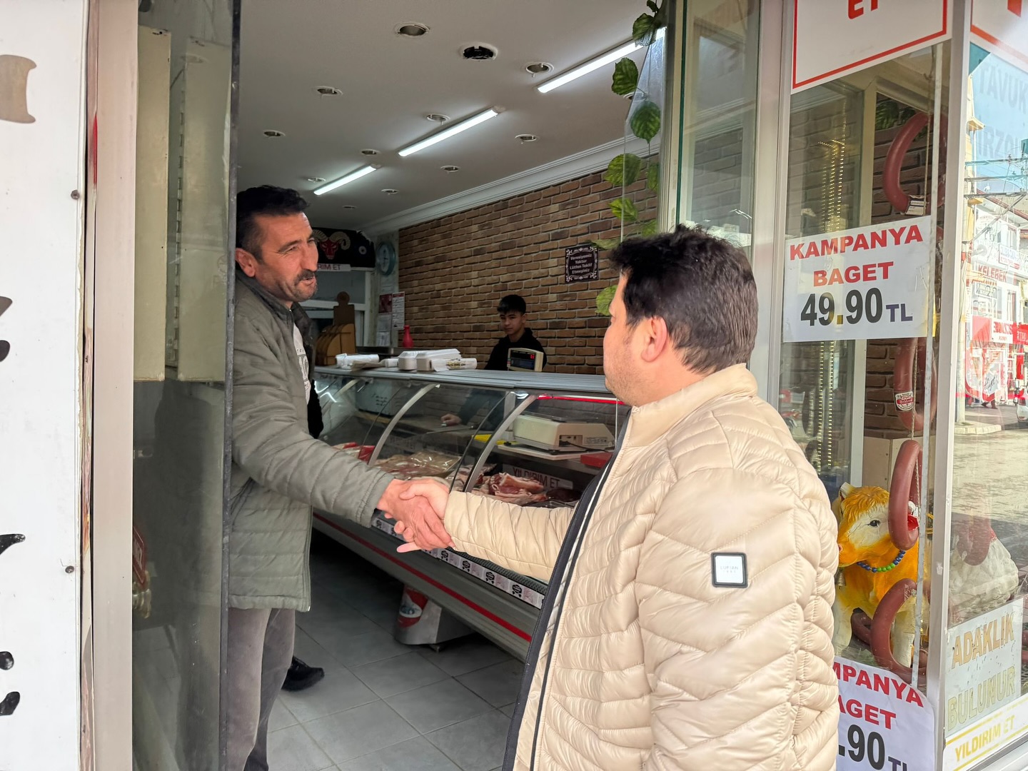 Başkan Aynacı'dan, Esnaflara Ziyaret