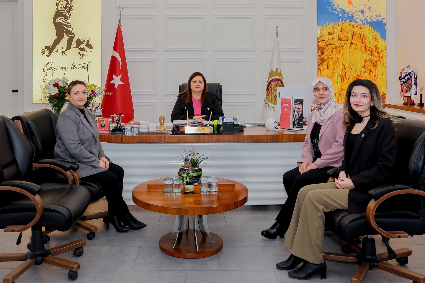 Başkan Köksal, İYİ Parti Kadın Kolları Heyetini Ağırladı