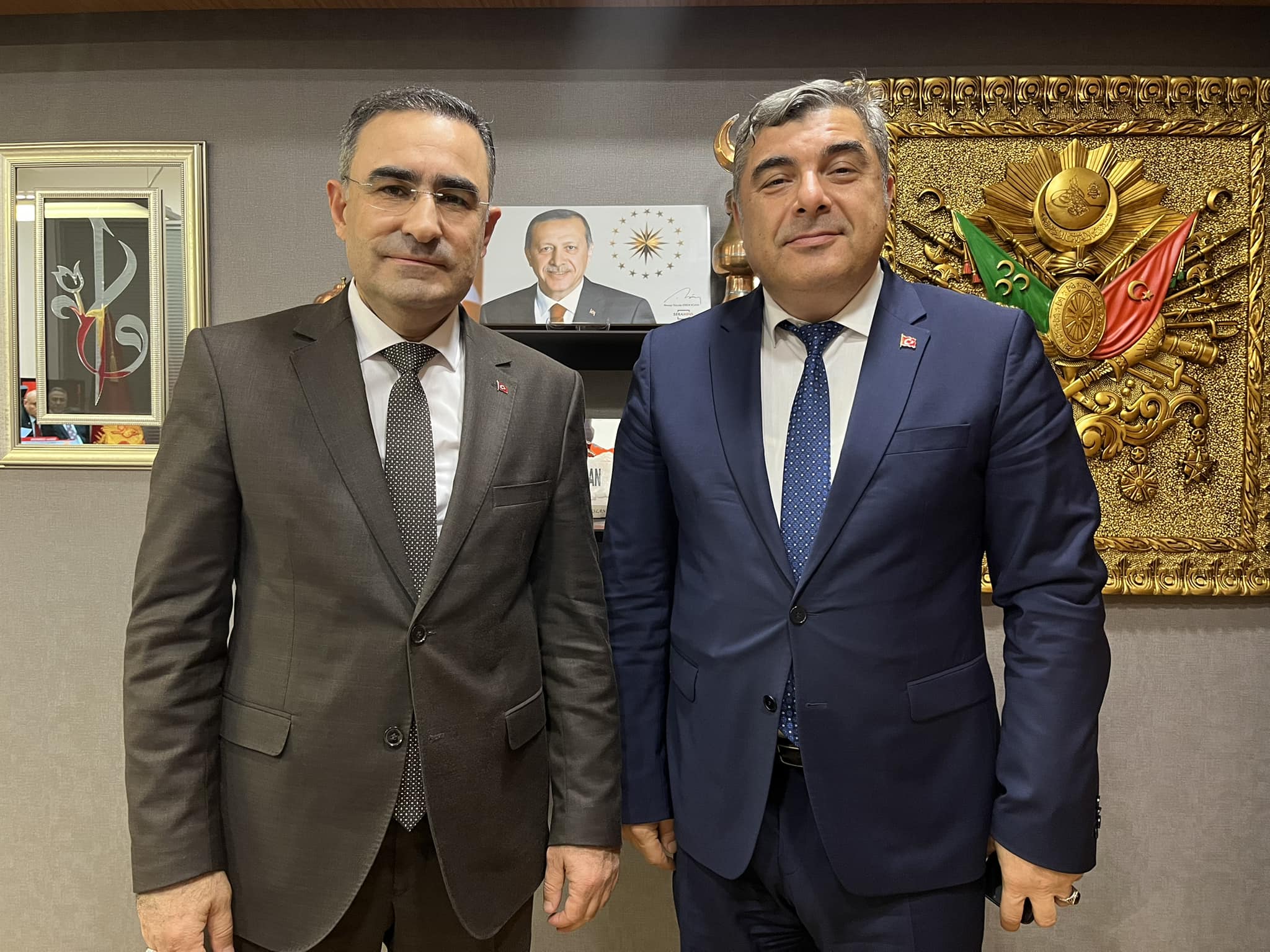 Milletvekili Arslan ve Yurdunuseven, İl Milli Eğitim Müdürü Sünnetci'yi Ağırladı