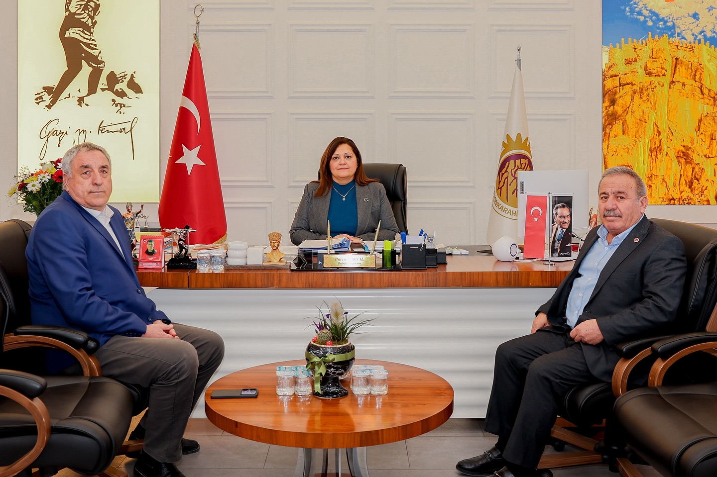 Başkan Köksal, Konuklarını Ağırladı