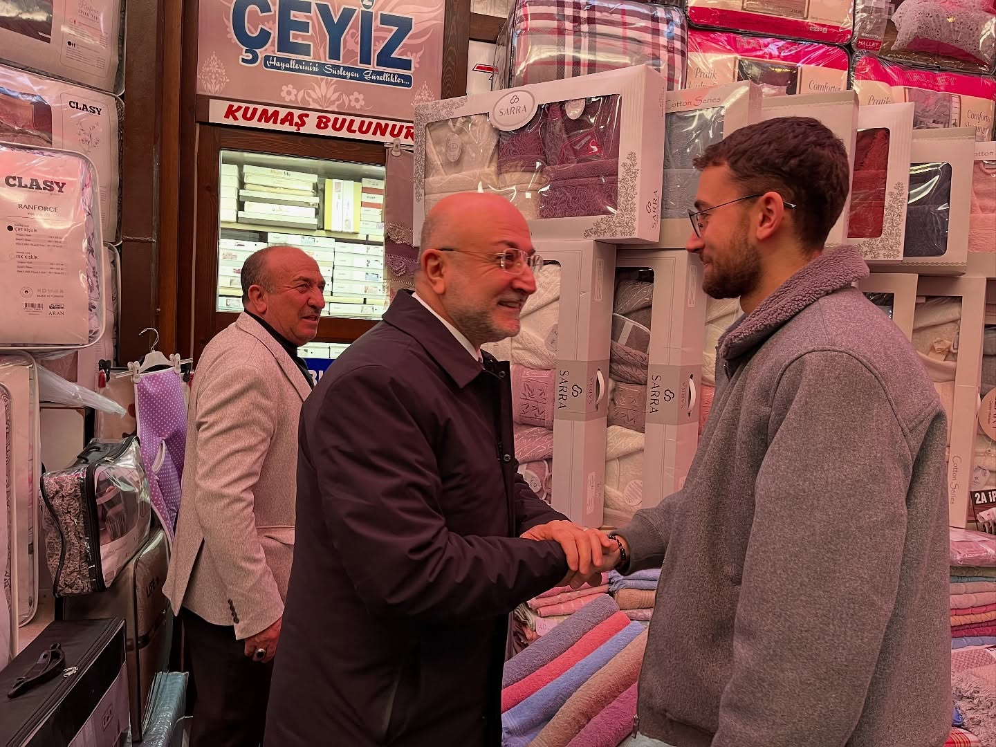 Başkan Şahin’den, Bedesten Esnaflarına Ziyaret