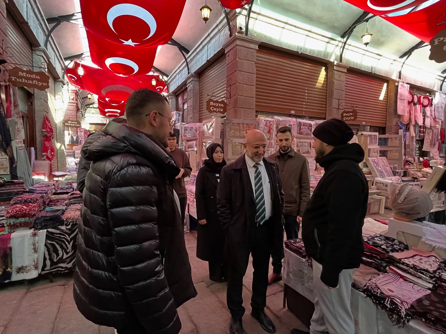 Başkan Şahin’den, Bedesten Esnaflarına Ziyaret