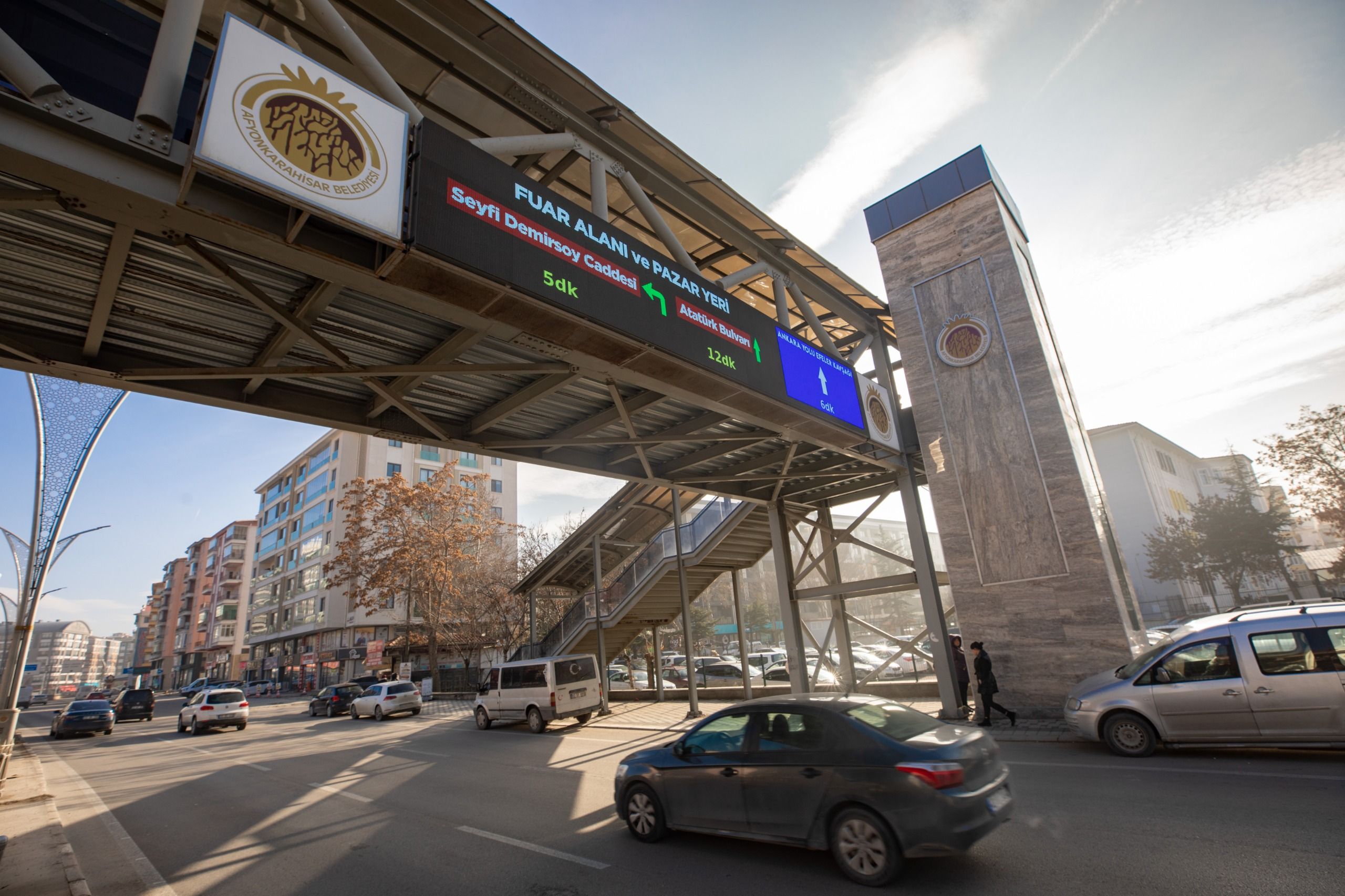 Afyon’da Trafikte Akıllı Yönlendirme Uygulaması Başladı