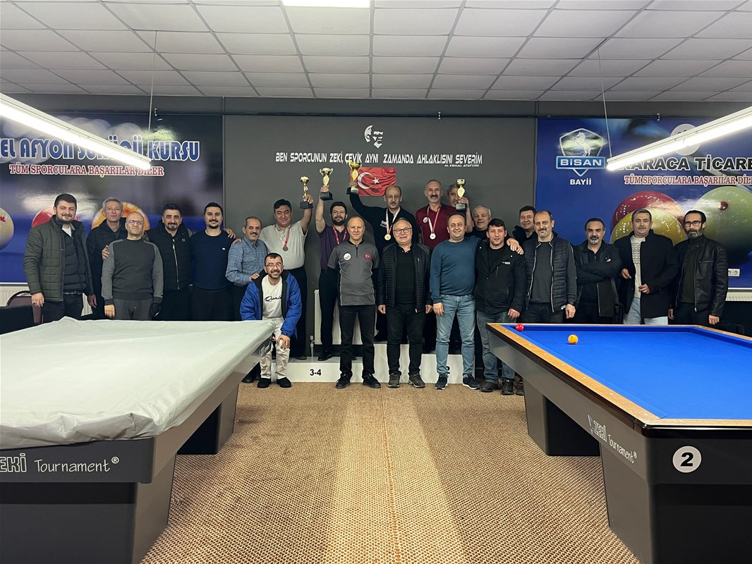 Üç Bant Bilardo İl Şampiyonası Sona Erdi