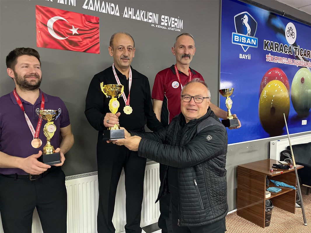Üç Bant Bilardo İl Şampiyonası Sona Erdi