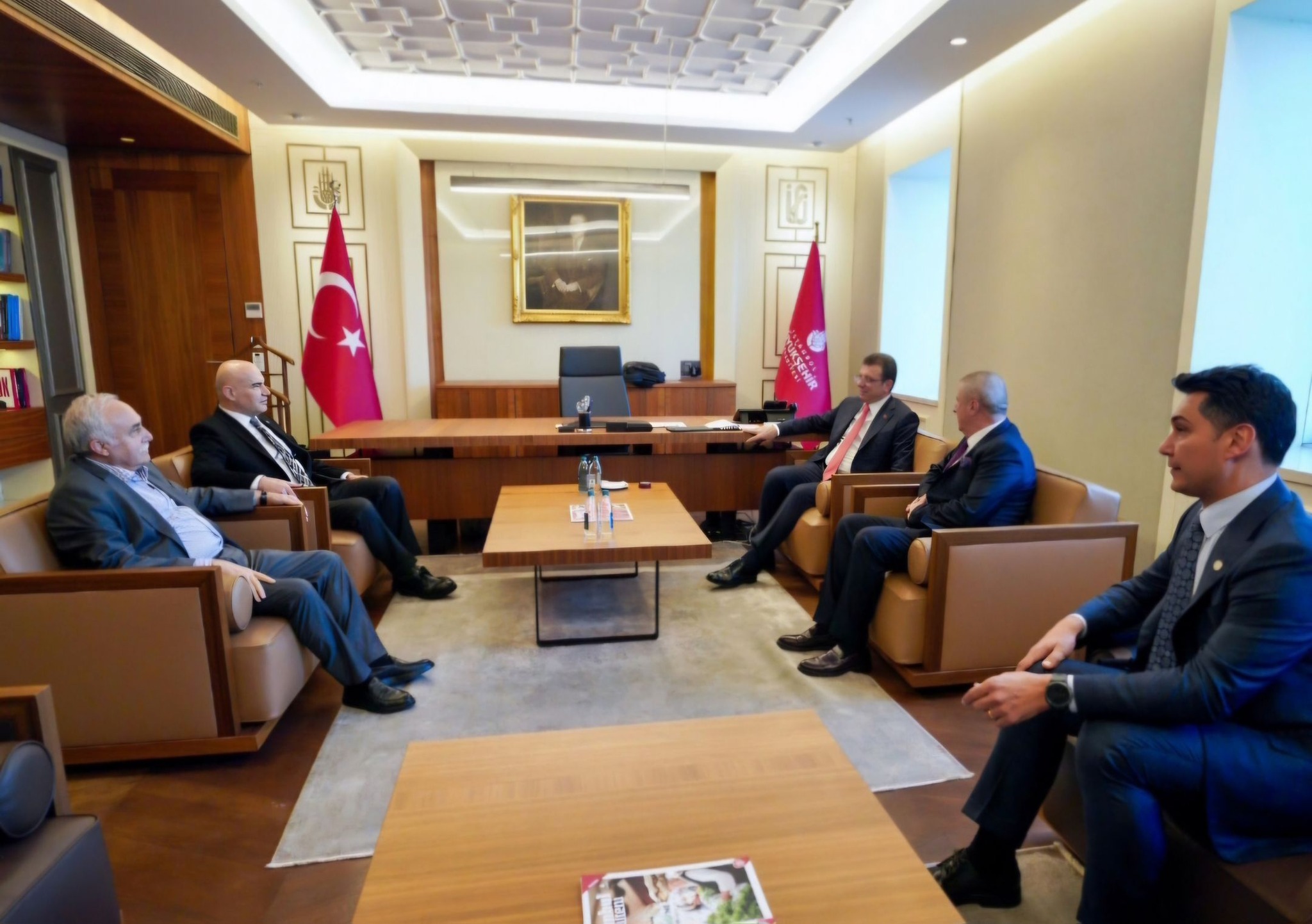 İYİ Parti Heyetinden Ekrem İmamoğlu'na Destek Ziyareti
