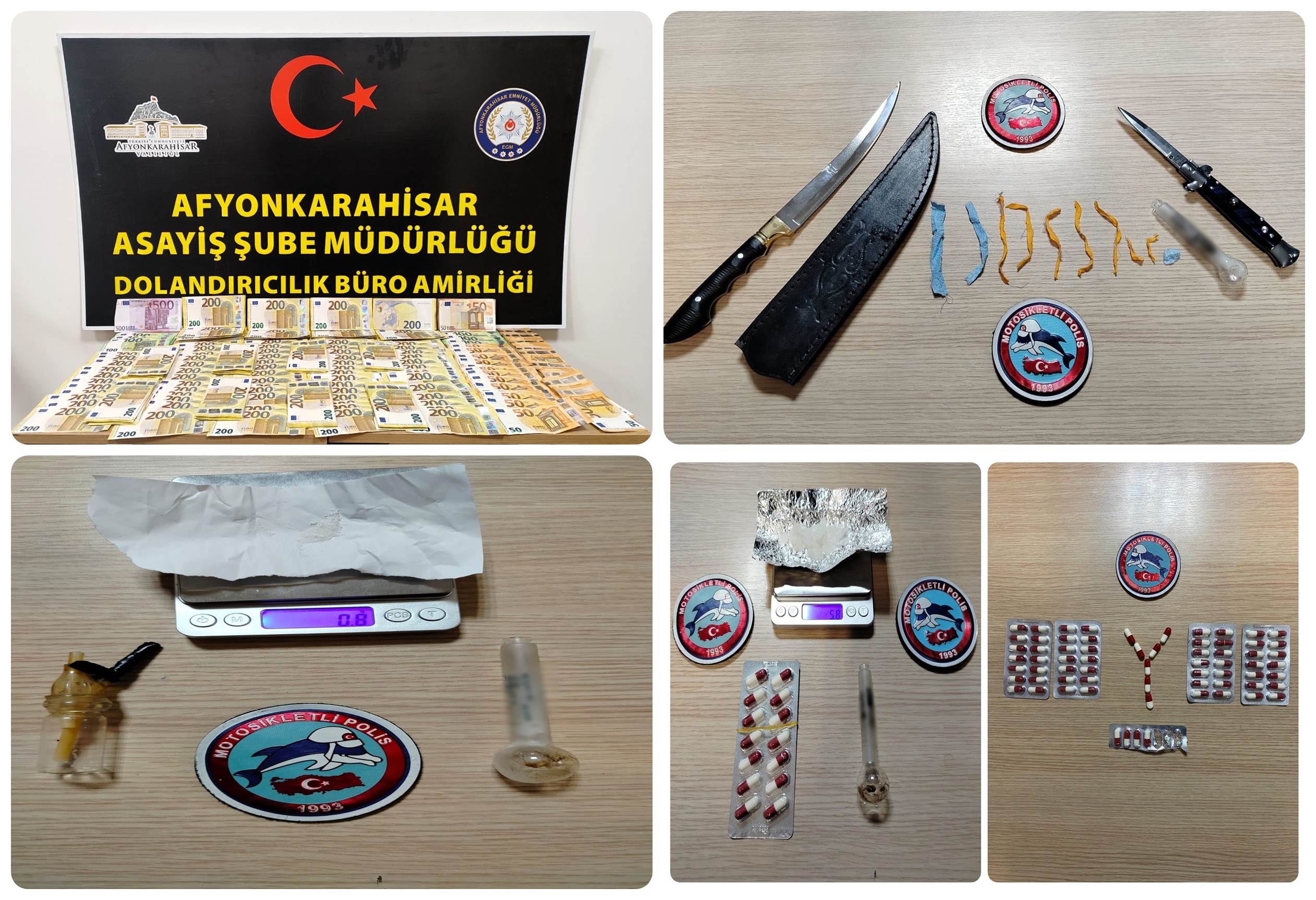Afyonkarahisar'da Şok Uygulamalarla Suçla Mücadele Devam Ediyor