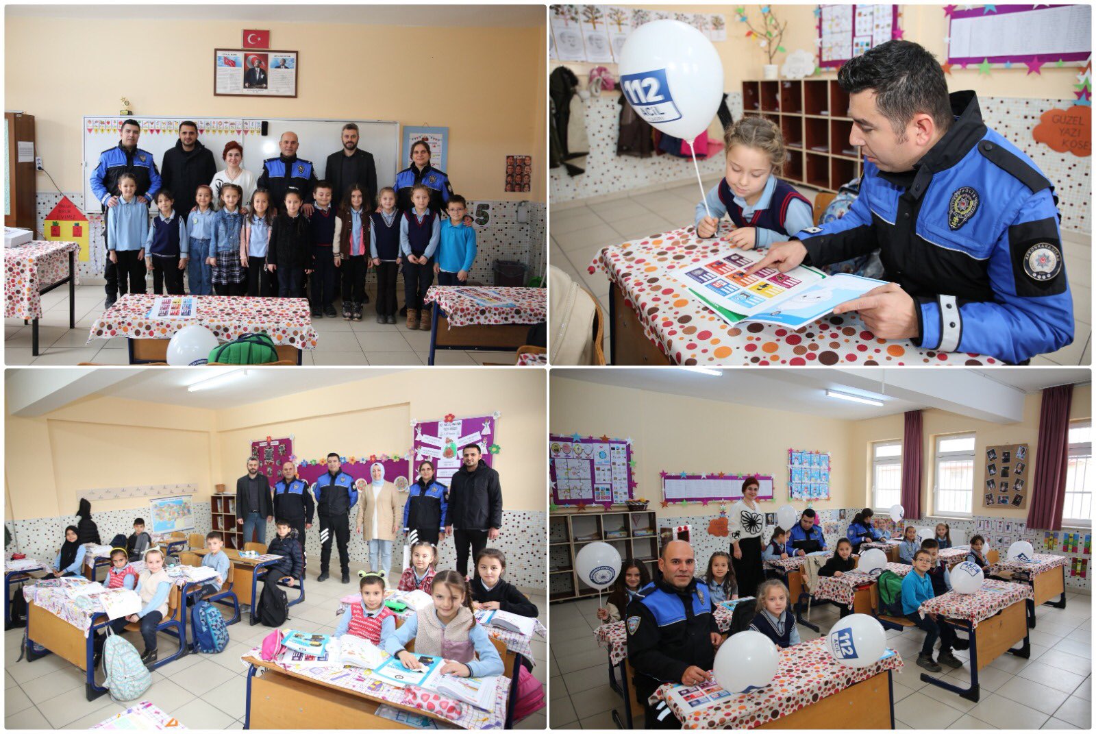 Afyonkarahisar Emniyet Müdürlüğü'nden Sülümenli İlkokulu'na Sürpriz Ziyaret