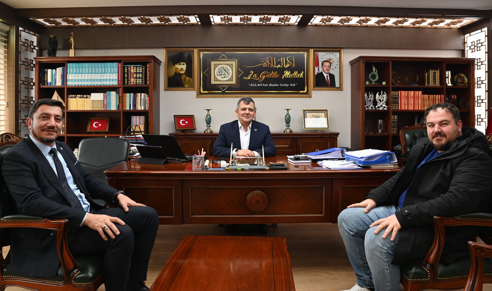 BAŞKAN KOYUNCU TÜGVA HEYETİNİ AĞIRLADI