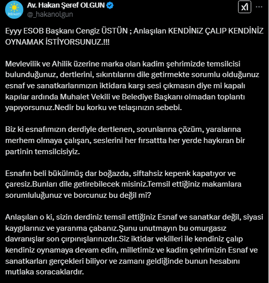 Esnafın Tepkisi Büyüyor… Gündem ise Tarafsız bir ESOB Yönetimi!