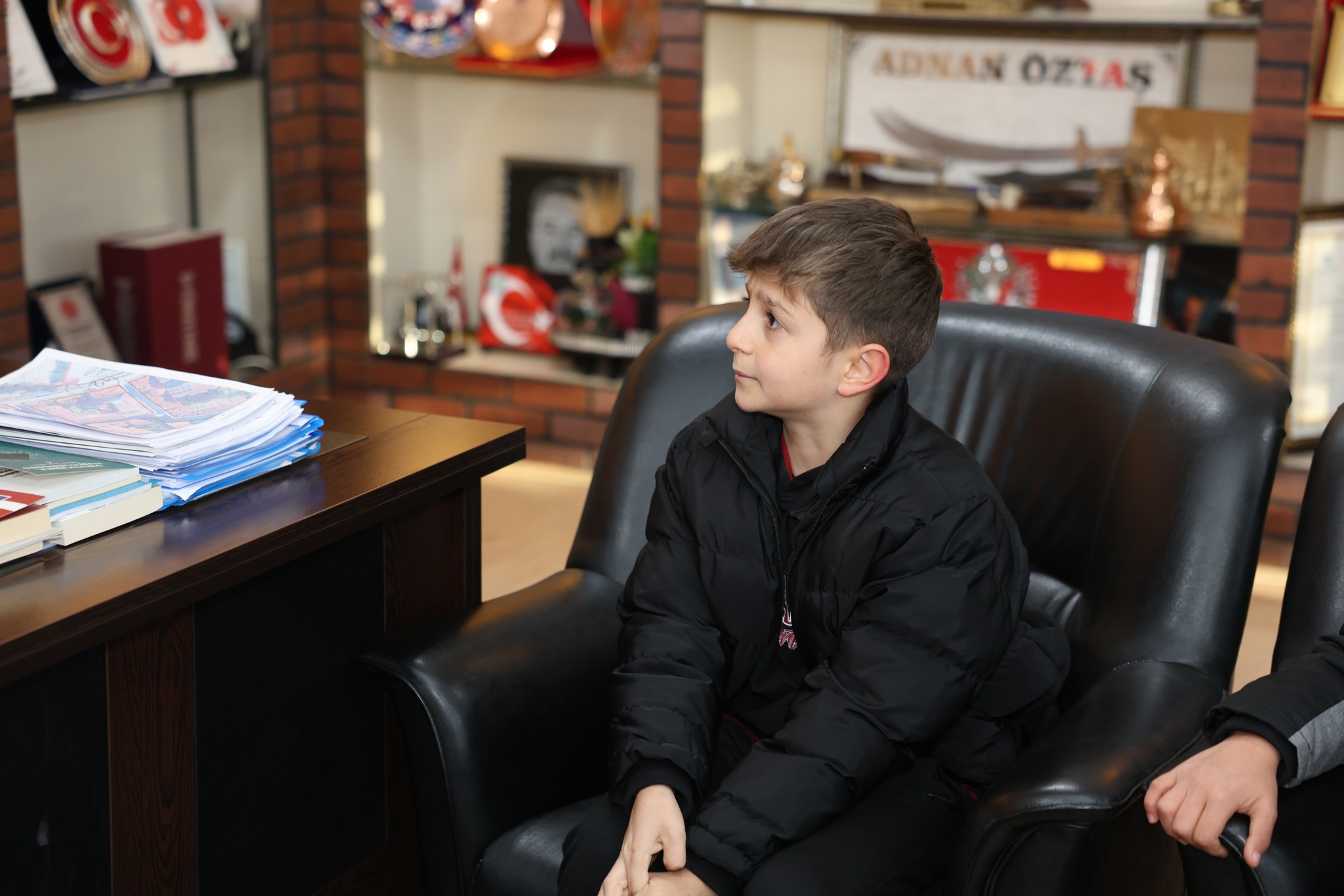 Barbaros Ortaokulu Öğrencilerinden Başkan Öztaş'a Ziyaret