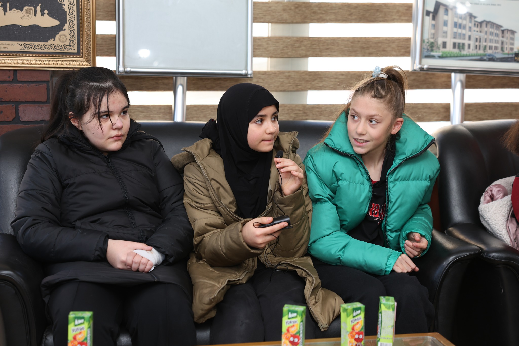 Barbaros Ortaokulu Öğrencilerinden Başkan Öztaş'a Ziyaret