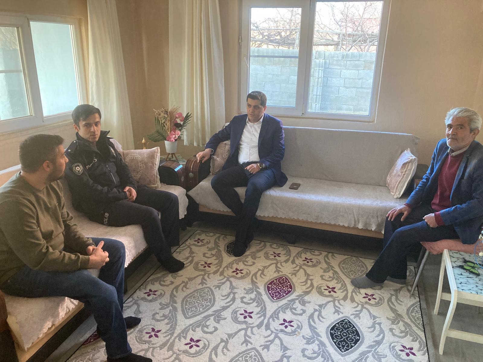 Kaymakam Çelik’ten, Gazi Ahmet Karakülah’a Ziyaret