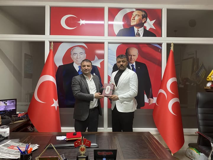 Ülkü Ocakları İl Başkanı Çetinkaya’dan, MHP İl Başkanı Kahveci’ye Ziyaret