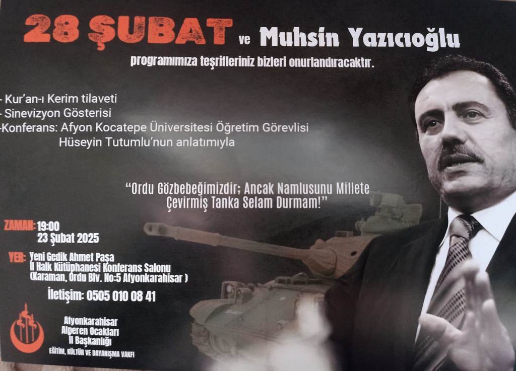 ALPEREN OCAKLARI'NDAN 28 ŞUBAT PROGRAMINA DAVET