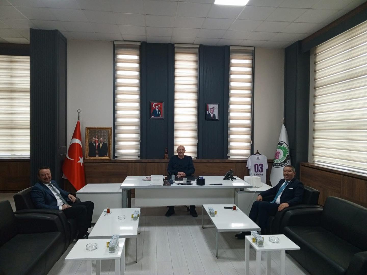ATB BAŞKANI MÜHSÜRLER İKİ BAŞKANI AĞIRLADI