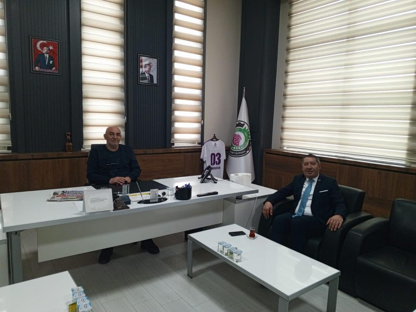 ATB BAŞKANI MÜHSÜRLER İKİ BAŞKANI AĞIRLADI