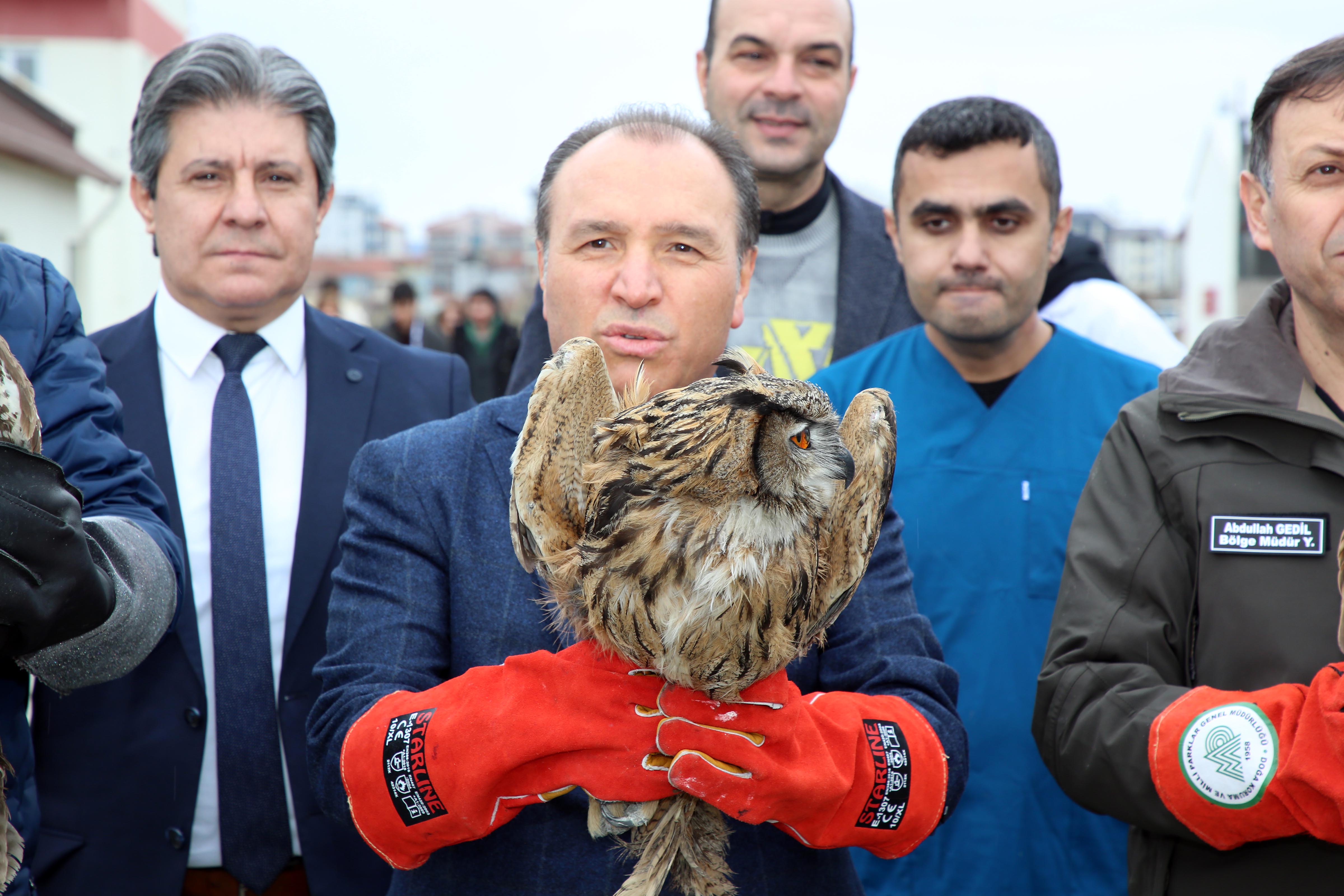 AKÜREM’de Sağlıklarına Kavuşan Kuşlar, Doğaya Bırakıldı