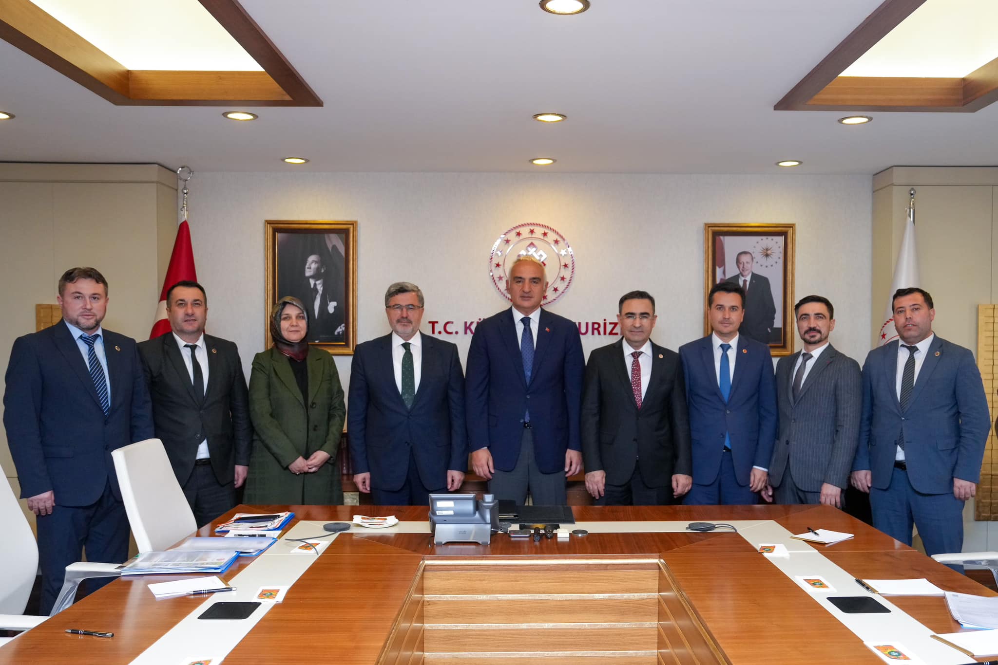 AK Parti Afyon Heyetinden, Kültür ve Turizm Bakanı Ersoy'a Ziyaret