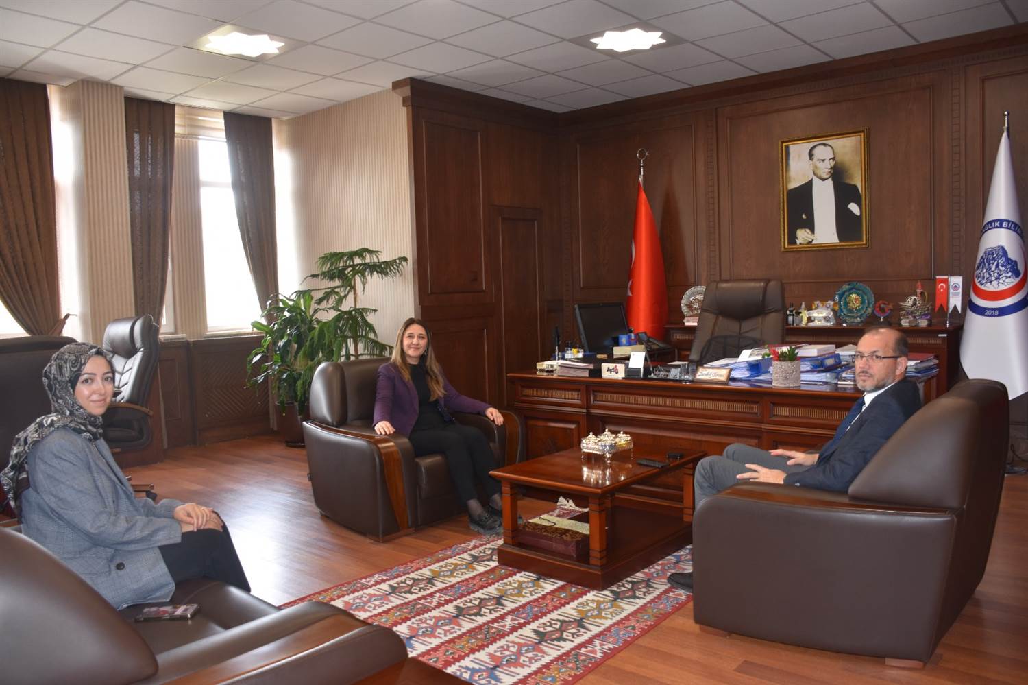 BARO BAŞKANI GÖKTÜRK’TEN AFSÜ REKTÖRÜ OKUMUŞ’A ZİYARET