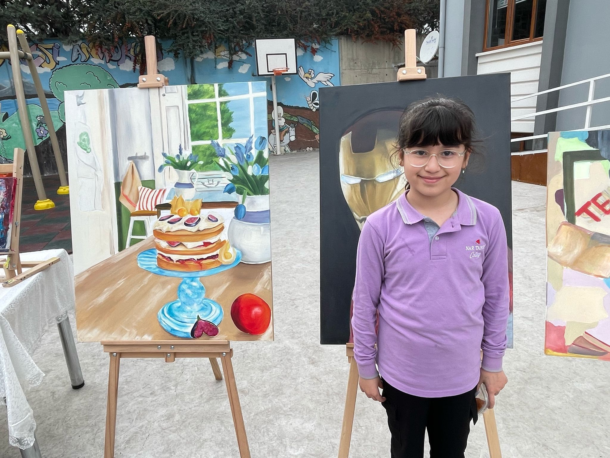 ŞEYMA CANDAN'IN ANISINA SANATLA YAŞATILAN MİRAS!  NAR TANESİ KOLEJİ, ÖĞRETMENİNİN ANISINI RESİM SERGİSİYLE YAŞATIYOR