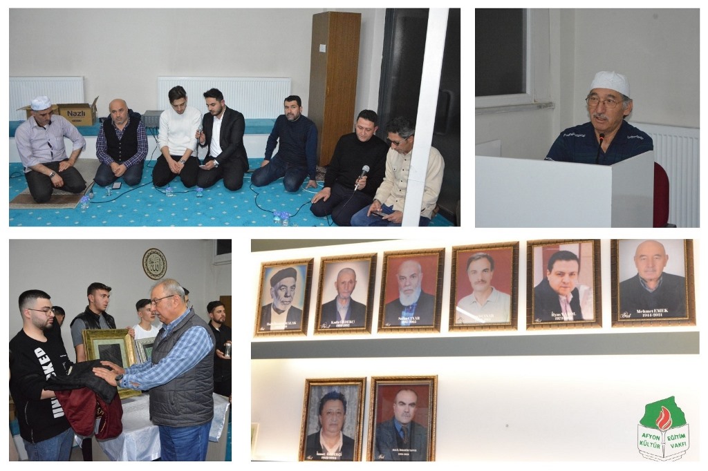 AFYON EĞİTİM VE KÜLTÜR VAKFI KALE ERKEK ÖĞRENCİ YURDU’NDA  KADİR GECESİ COŞKUSU