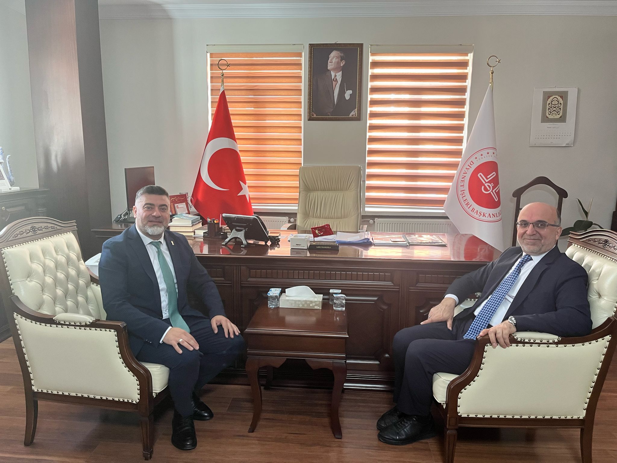 BAŞKAN UYGUR’DAN  MÜFTÜ İMAMOĞLU’NA ZİYARET