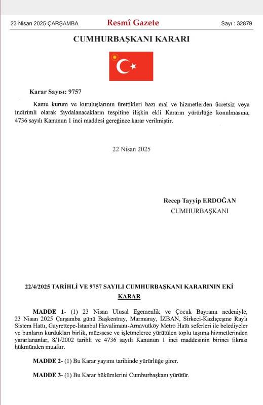 23 NİSAN'DA TOPLU TAŞIMA ÜCRETSİZ OLDU