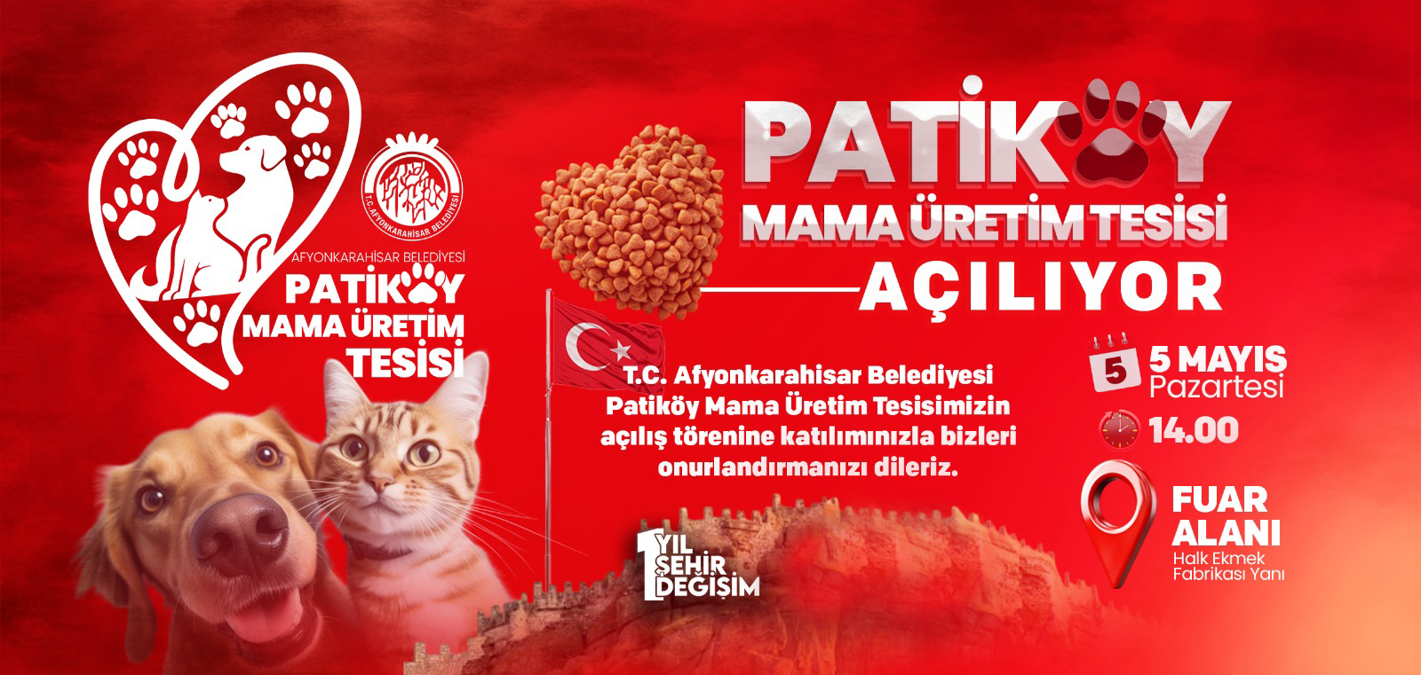 Afyonkarahisar'da Patiköy Mama Üretim Tesisi Açılıyor
