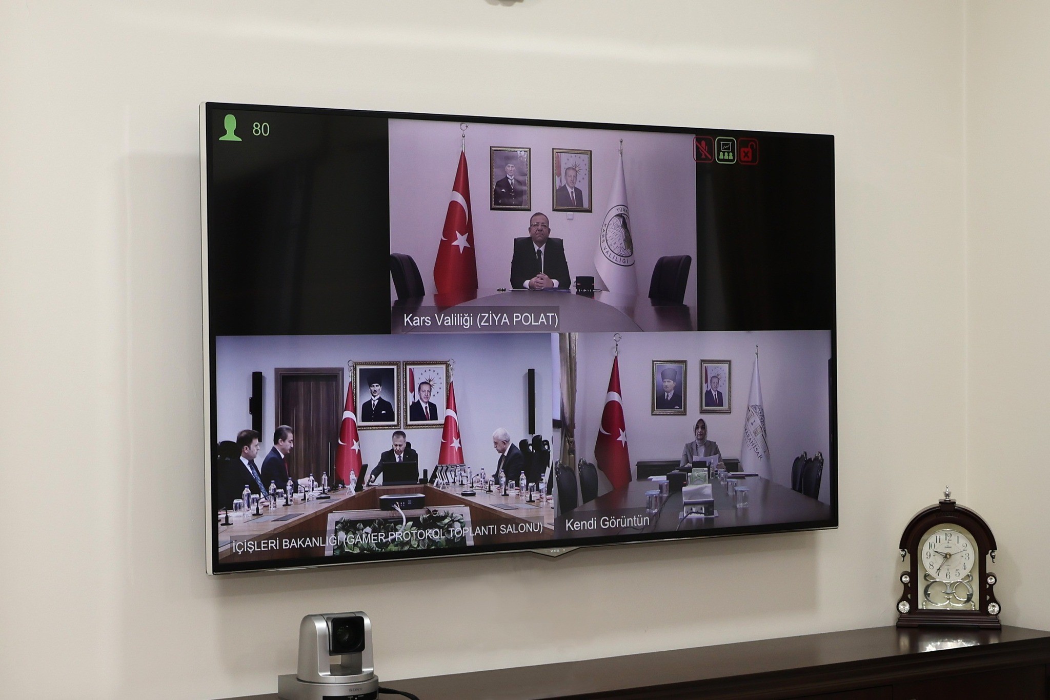 Vali Yiğitbaşı, Bakan Yerlikaya ile video konferans ile görüştü