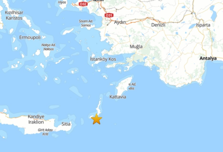 Muğla açıklarında 6,0 büyüklüğünde deprem!