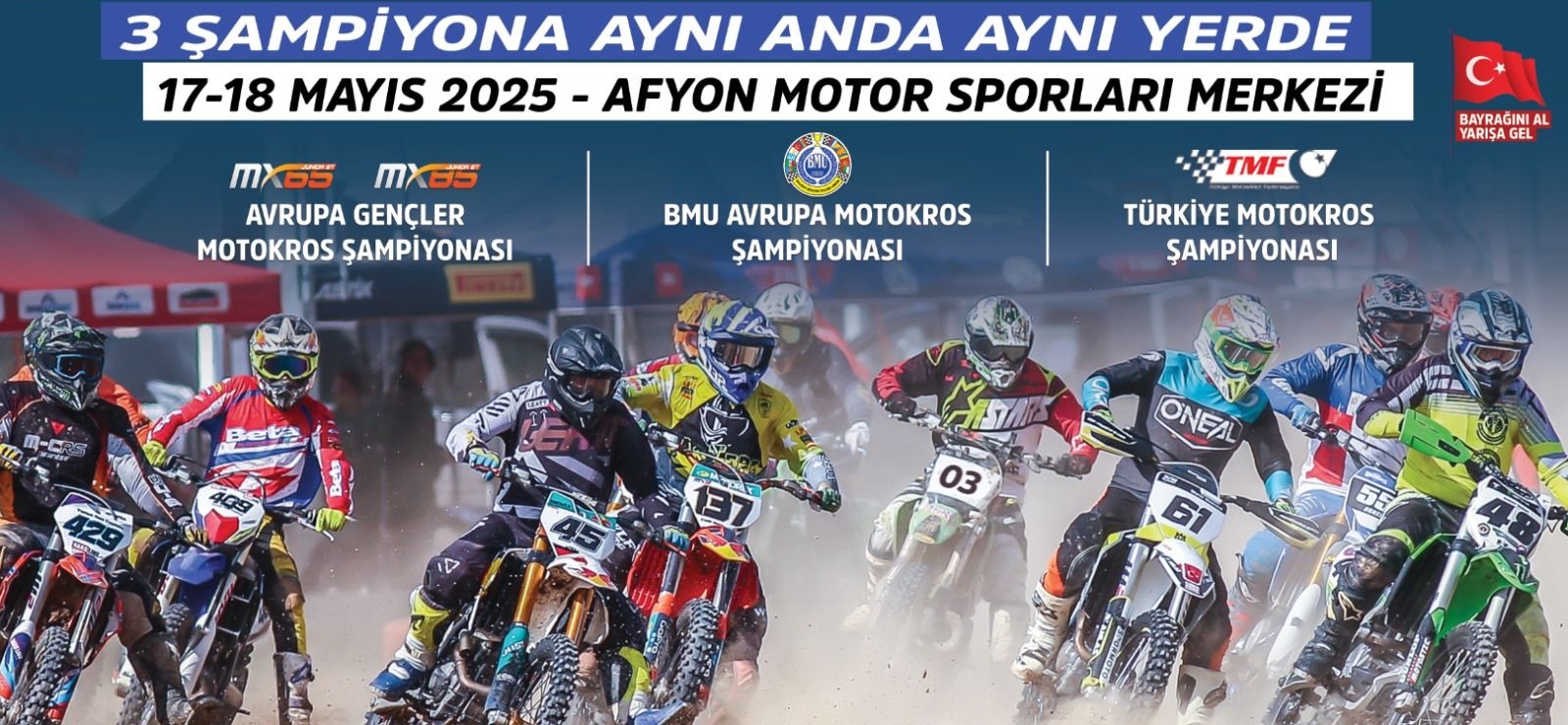 AFYONKARAHİSAR, ÜÇ BÜYÜK MOTOKROS ŞAMPİYONASINA EV SAHİPLİĞİ YAPIYOR