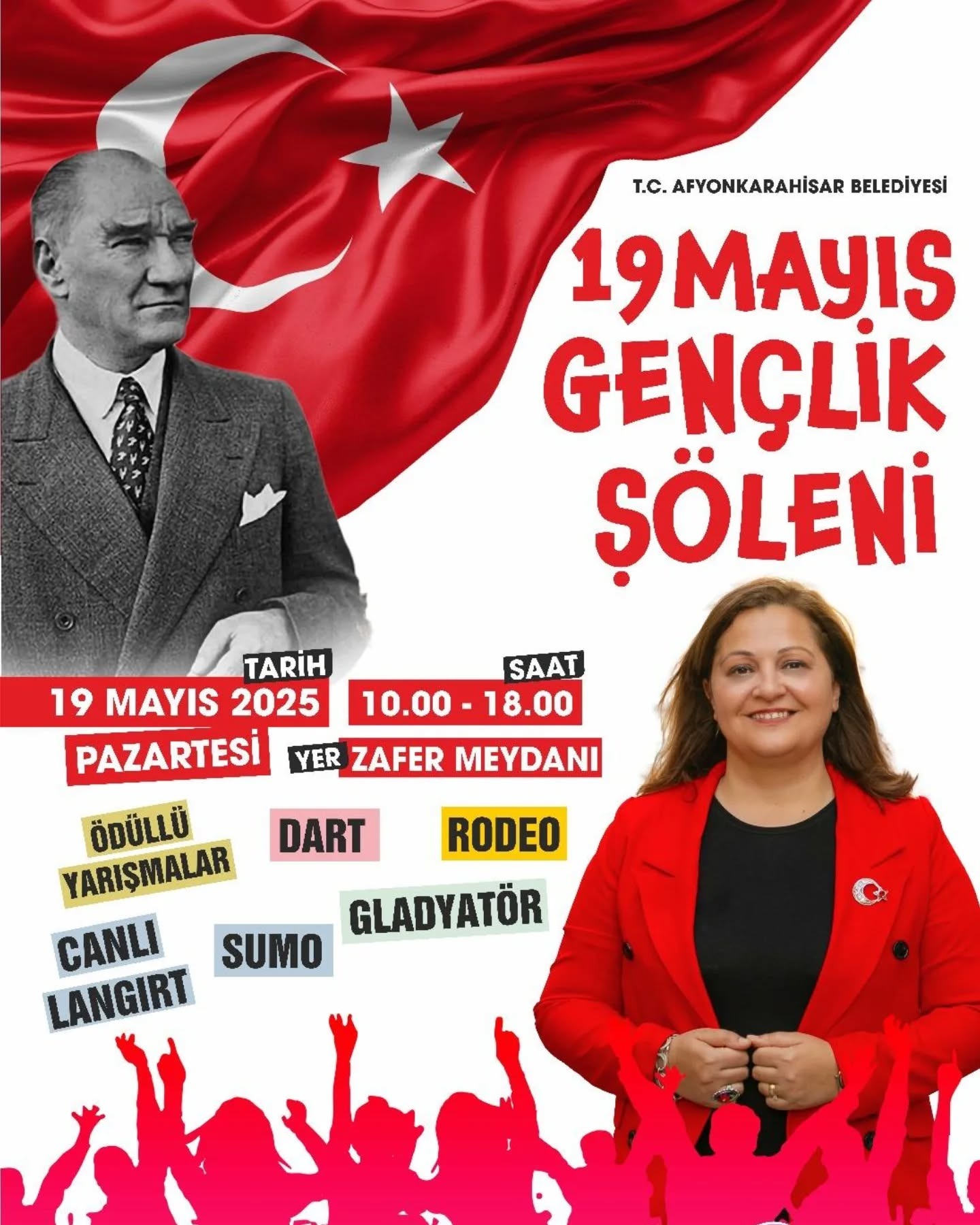 19 Mayıs Gençlik Şöleni coşkusu Zafer Meydanı'nda yaşanacak!