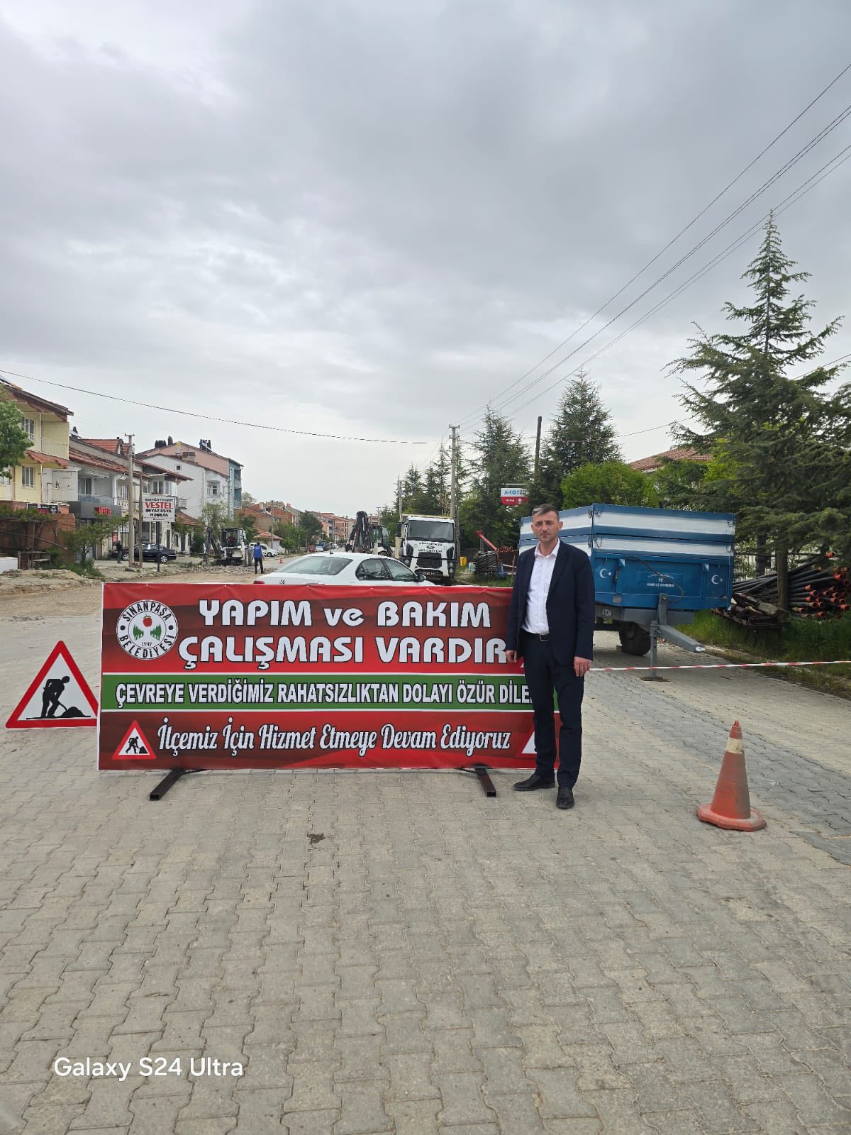 Sinanpaşa Çarşısı Yepyeni Bir Görünüme Kavuşuyor! Altyapı Çalışmaları Başladı