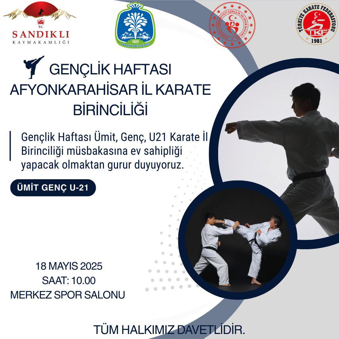 SANDIKLI GENÇLİK HAFTASI'NDA KARATE RÜZGARI ESİYOR!