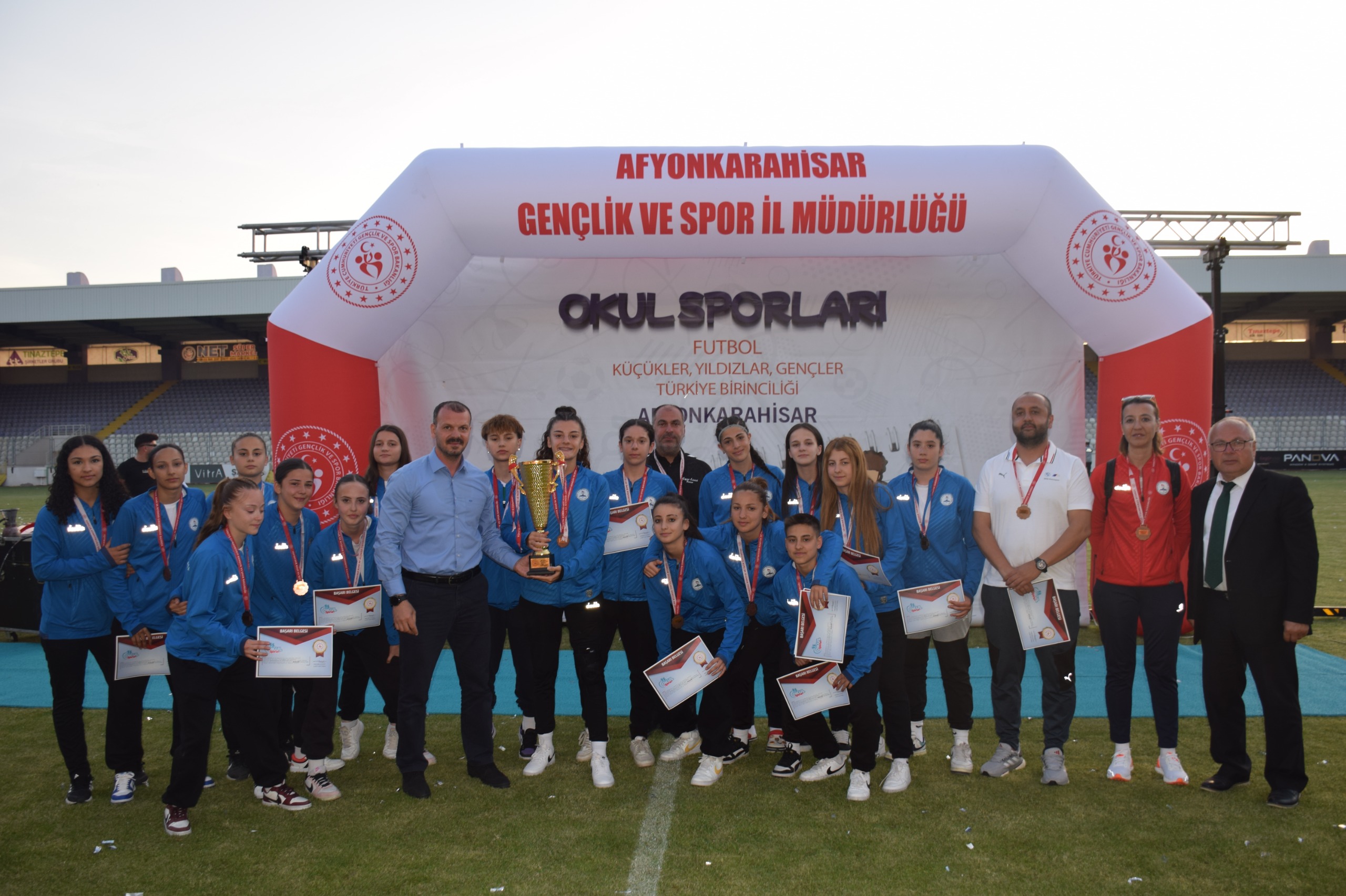 Futbol Genç Kızlar Türkiye Şampiyonası, Afyonkarahisar’da Tamamlandı