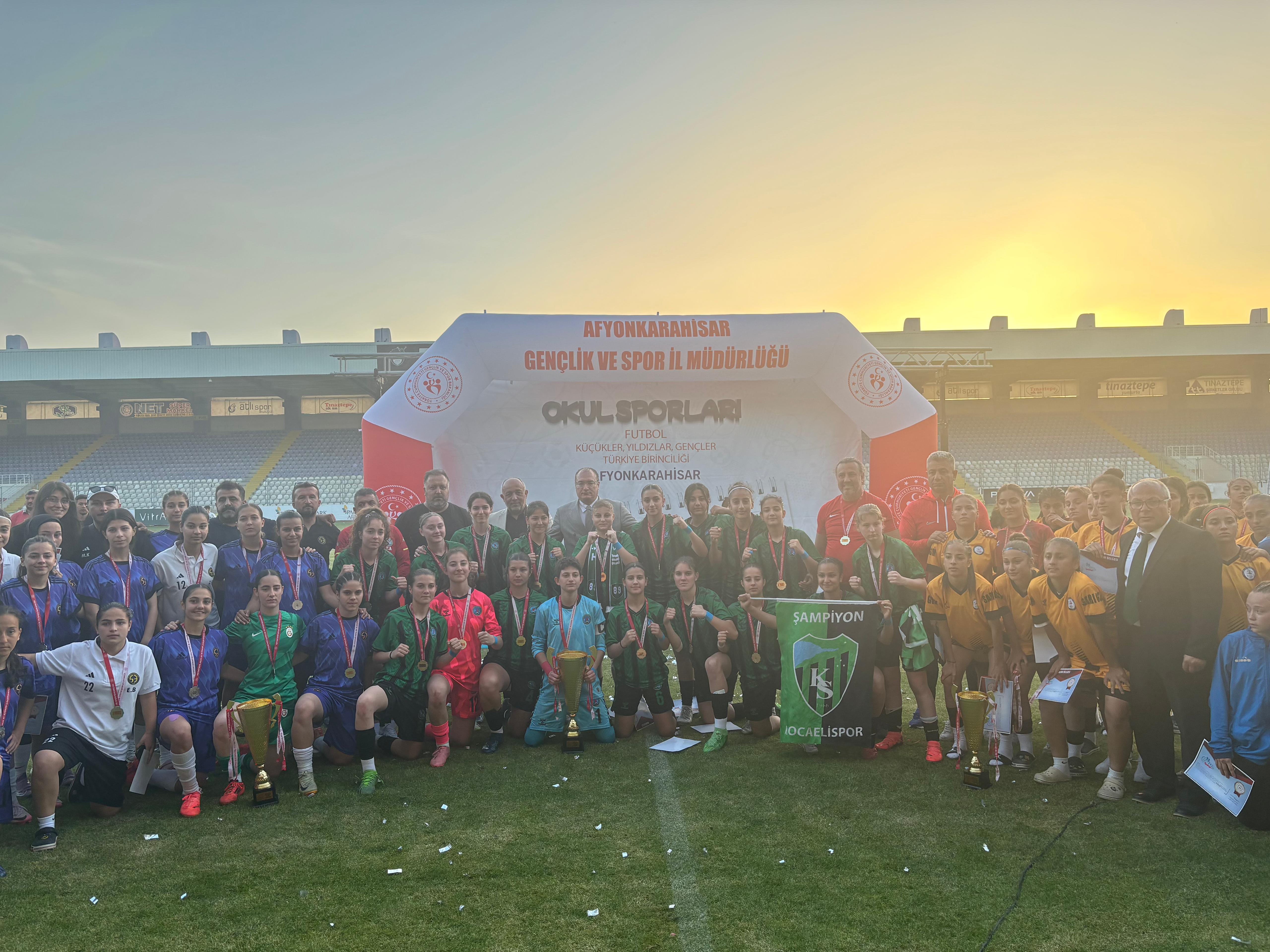 Futbol Genç Kızlar Türkiye Şampiyonası, Afyonkarahisar’da Tamamlandı