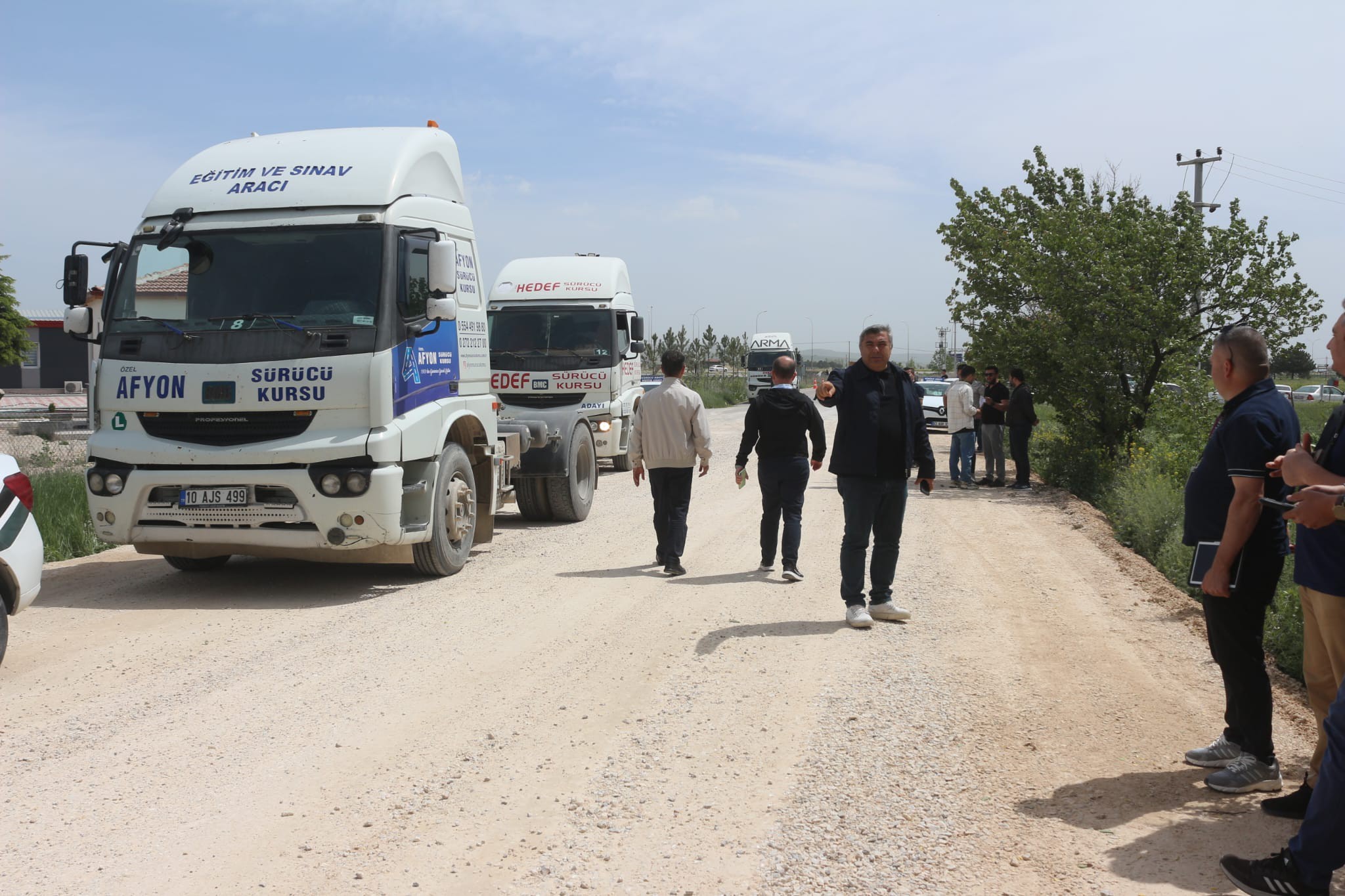 Müdür Sünnetci, Sürücü Kursları Sınav Alanlarını İnceledi