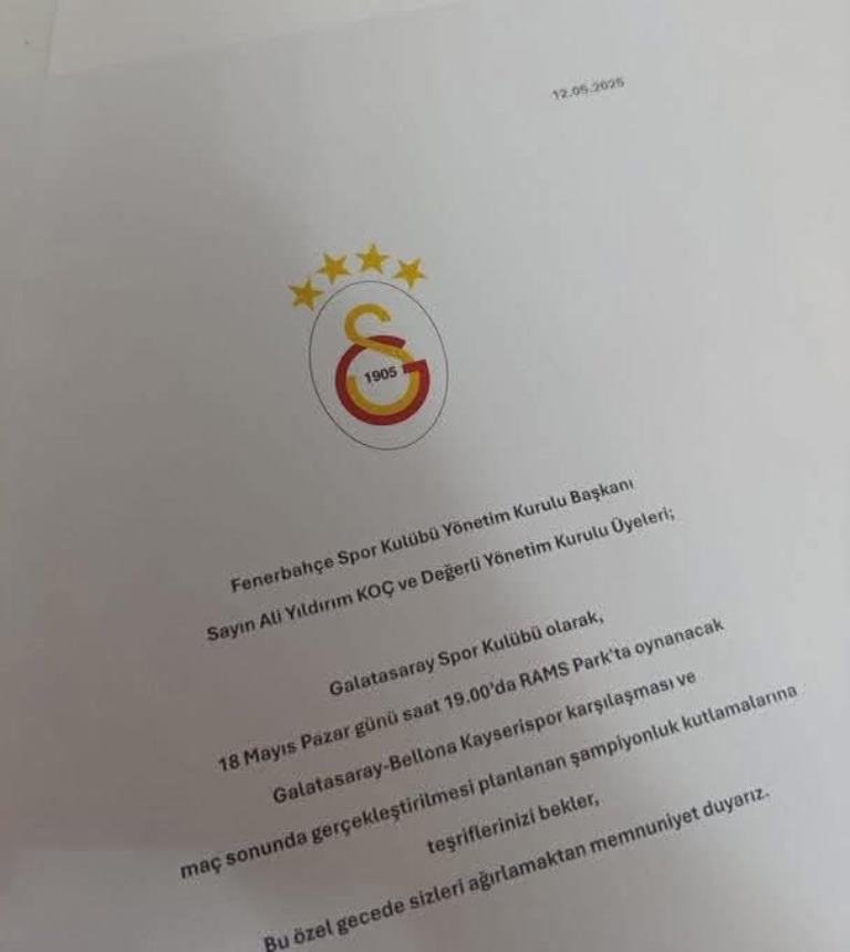 GALATASARAY'DAN ALİ KOÇ'A SÜRPRİZ DAVET!