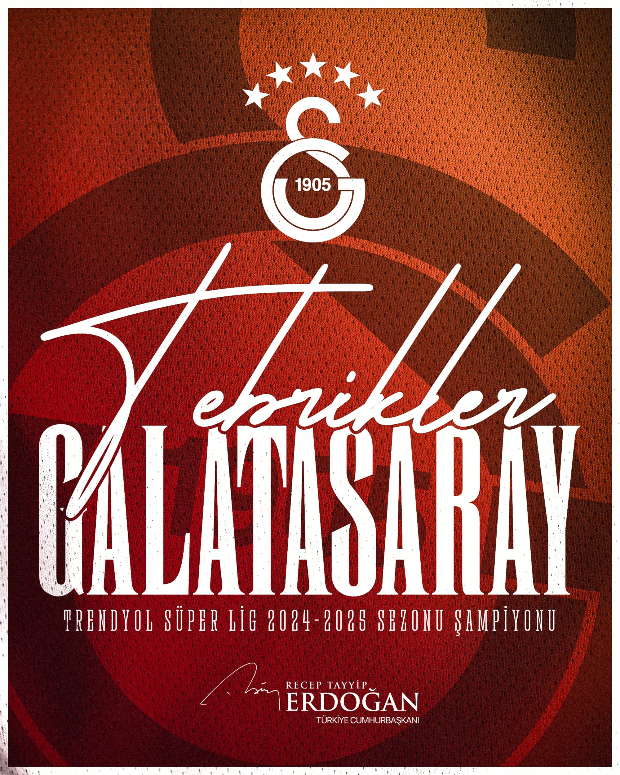 Cumhurbaşkanı Erdoğan, Galatasaray'ı Tebrik Etti